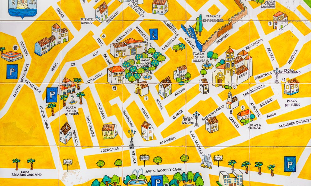 Marbella old town map