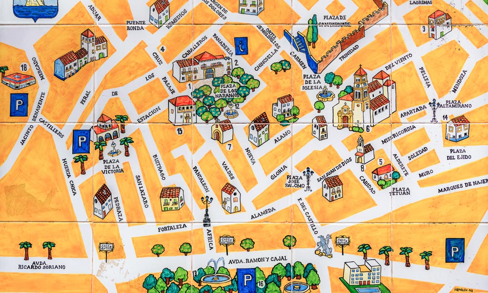 Casco Antiguo Marbella - mapa