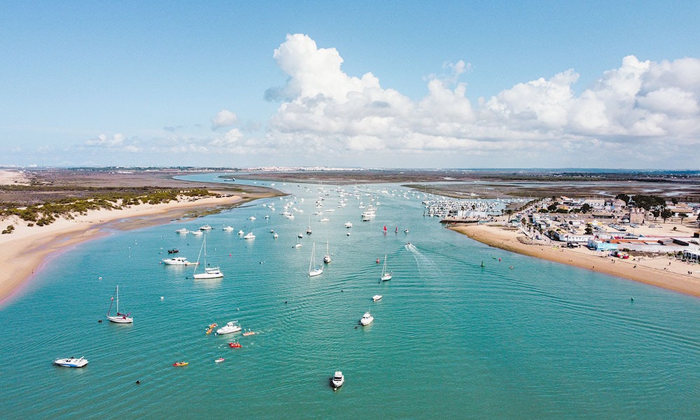 Vista aérea de Sancti Petri