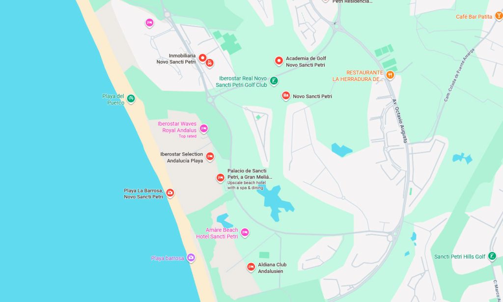 Novo Sancti Petri Map