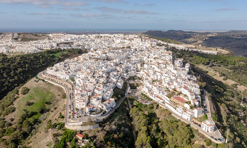 Vejer de la Frontera vista dron
